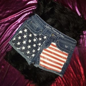 Justice American Sequin Flag Shorts